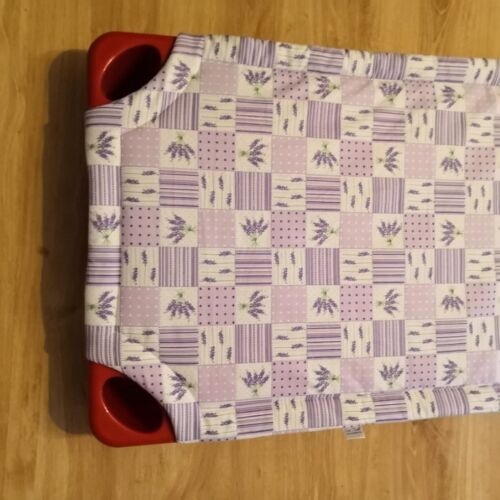 Bélelt lepedő - lila patchwork