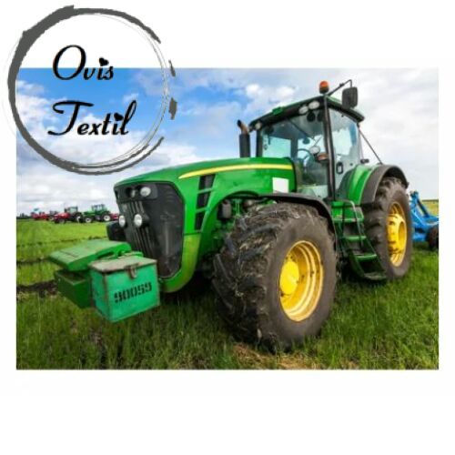 Zöld, John Deere traktoros vékony polár pléd